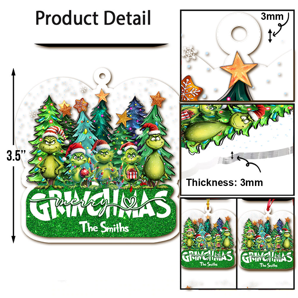Joyeux Grinchmas - Étole de Noël personnalisée