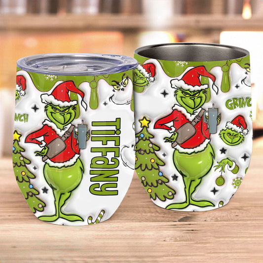 Merry Christmas - Personalized Stole Christmas Wine Tumbler