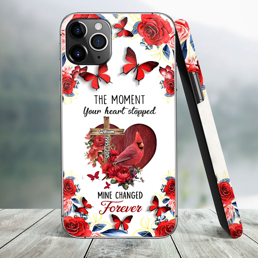 The Moment Your Heart Stopped - Personalized Memorial Phone Case