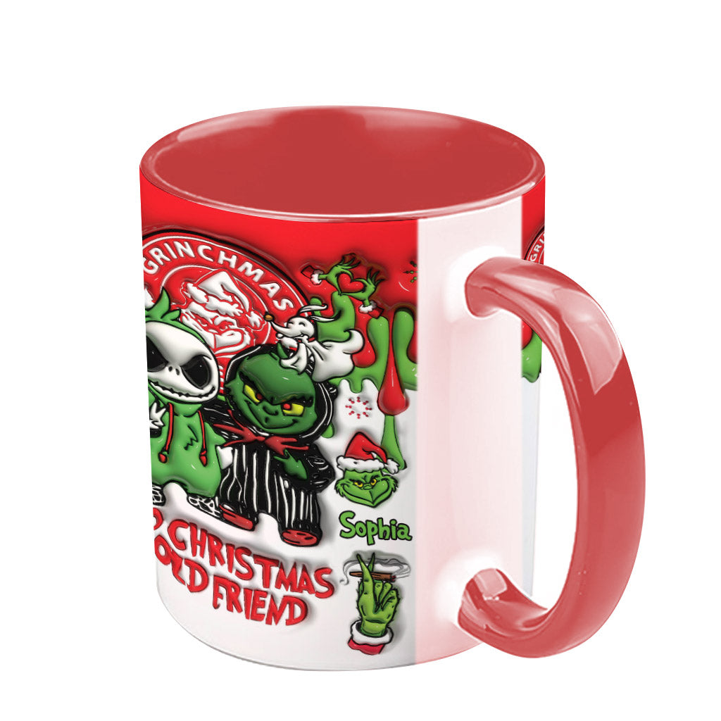 Hello Christmas My Old Friend - Personalized Stole Christmas Accent Mug