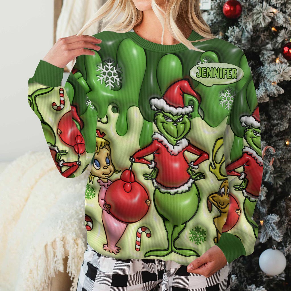 Joyeux Noël - Étole de Noël personnalisée et pull moche