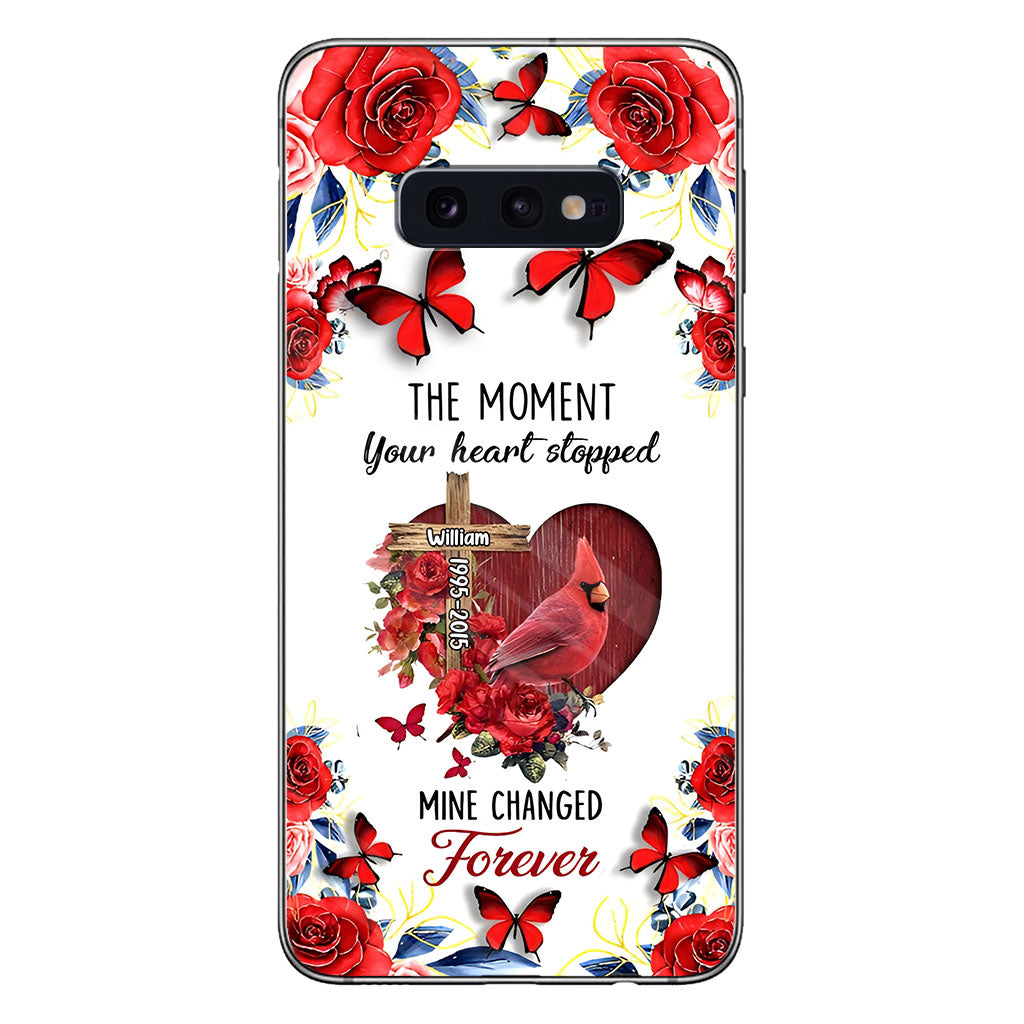 The Moment Your Heart Stopped - Personalized Memorial Phone Case