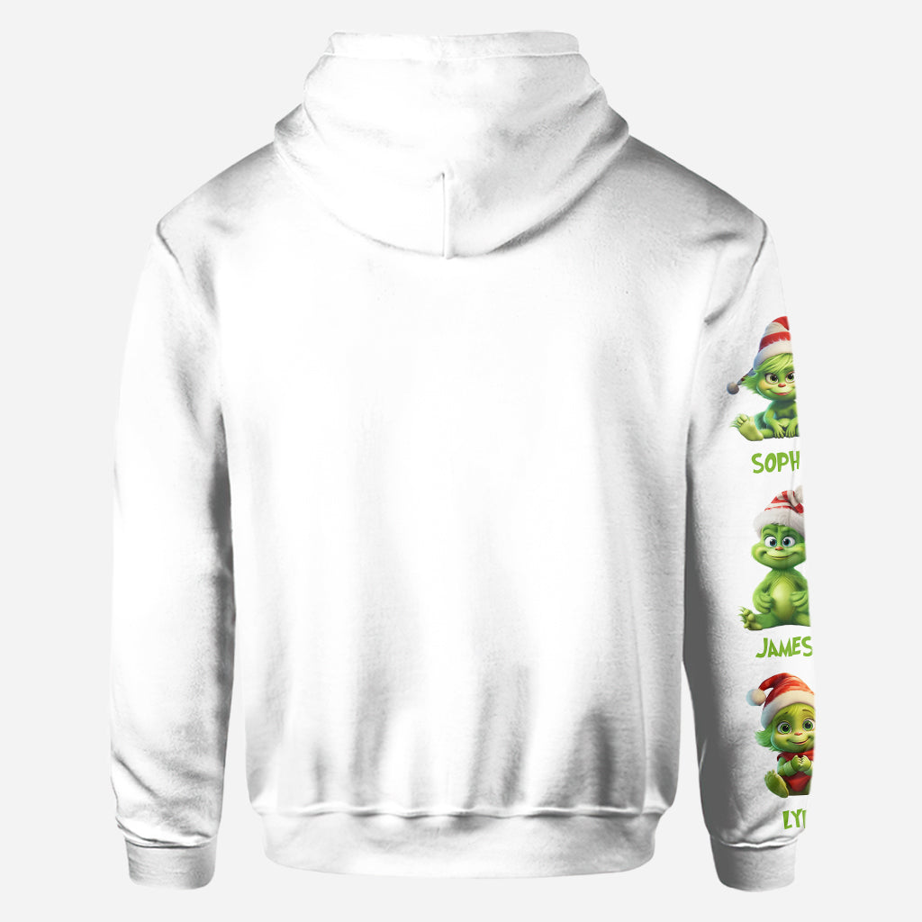 Maman Grinch - T-shirt personnalisé « Fou de Noël »