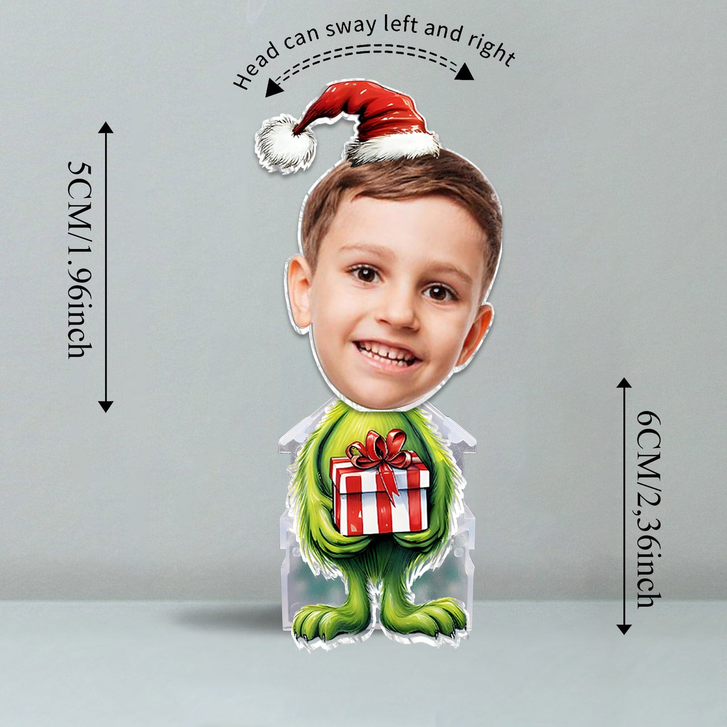 Green Mischief Stolen Christmas - Personalized Stole Christmas Custom Shaking Head