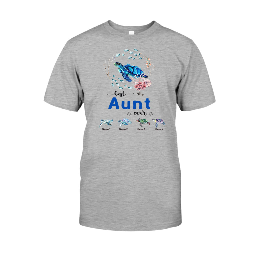 Meilleure mamie du monde - Cadeau tortue pour grand-mère, grand-père, maman, papa, oncle, tante - T-shirt et sweat à capuche personnalisés