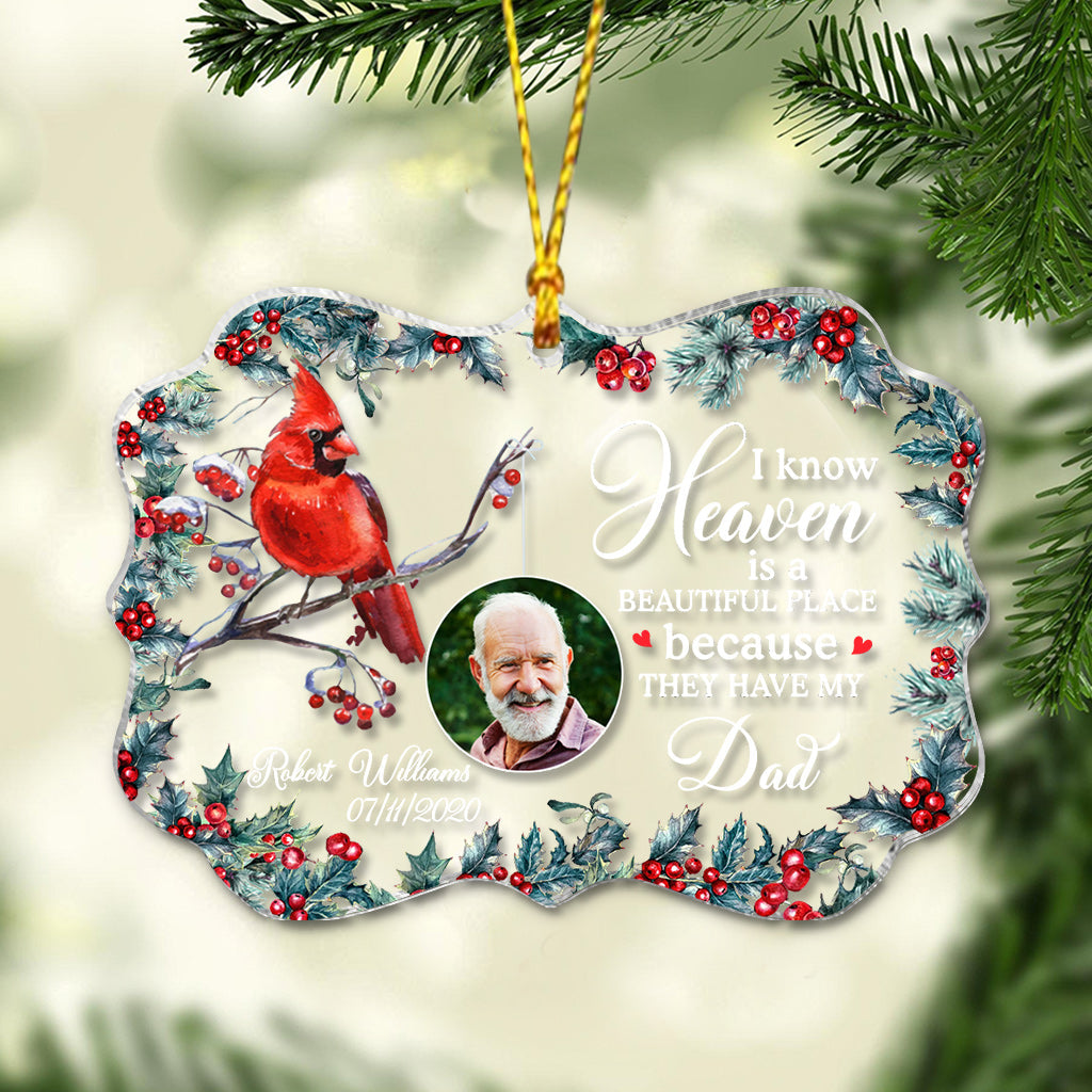 Je suis toujours avec toi - Ornement commémoratif transparent personnalisé