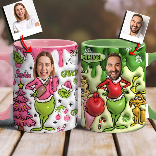 Joyeux Grinchmas - Mug personnalisé avec étole de Noël