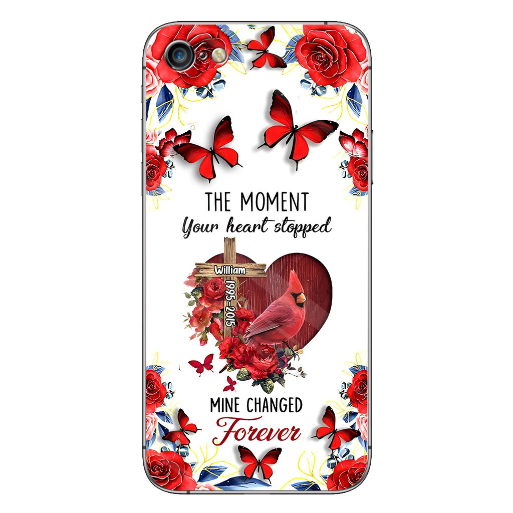 The Moment Your Heart Stopped - Personalized Memorial Phone Case