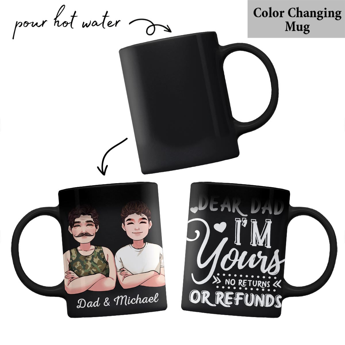 Chère maman, cher papa, je suis à vous - Cadeau pour maman, papa - Mug personnalisé