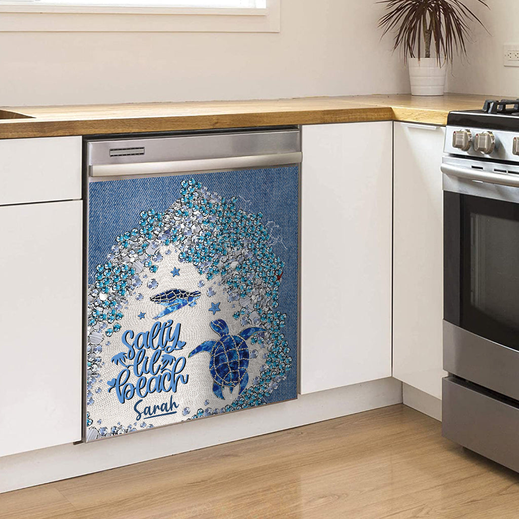 Housse de lave-vaisselle personnalisée Turtle Bling - Tortue