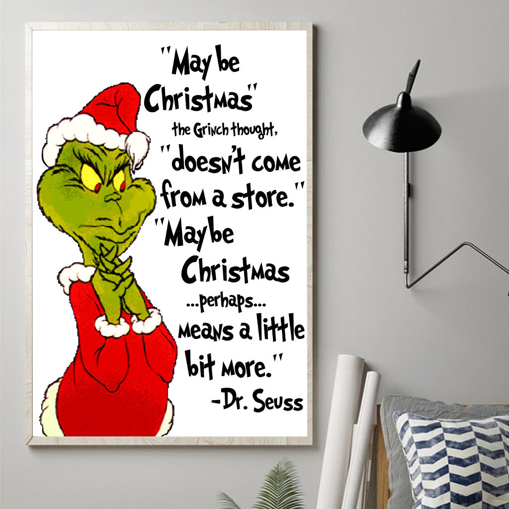 Peut-être Noël - Toile et affiche « Noël volé »