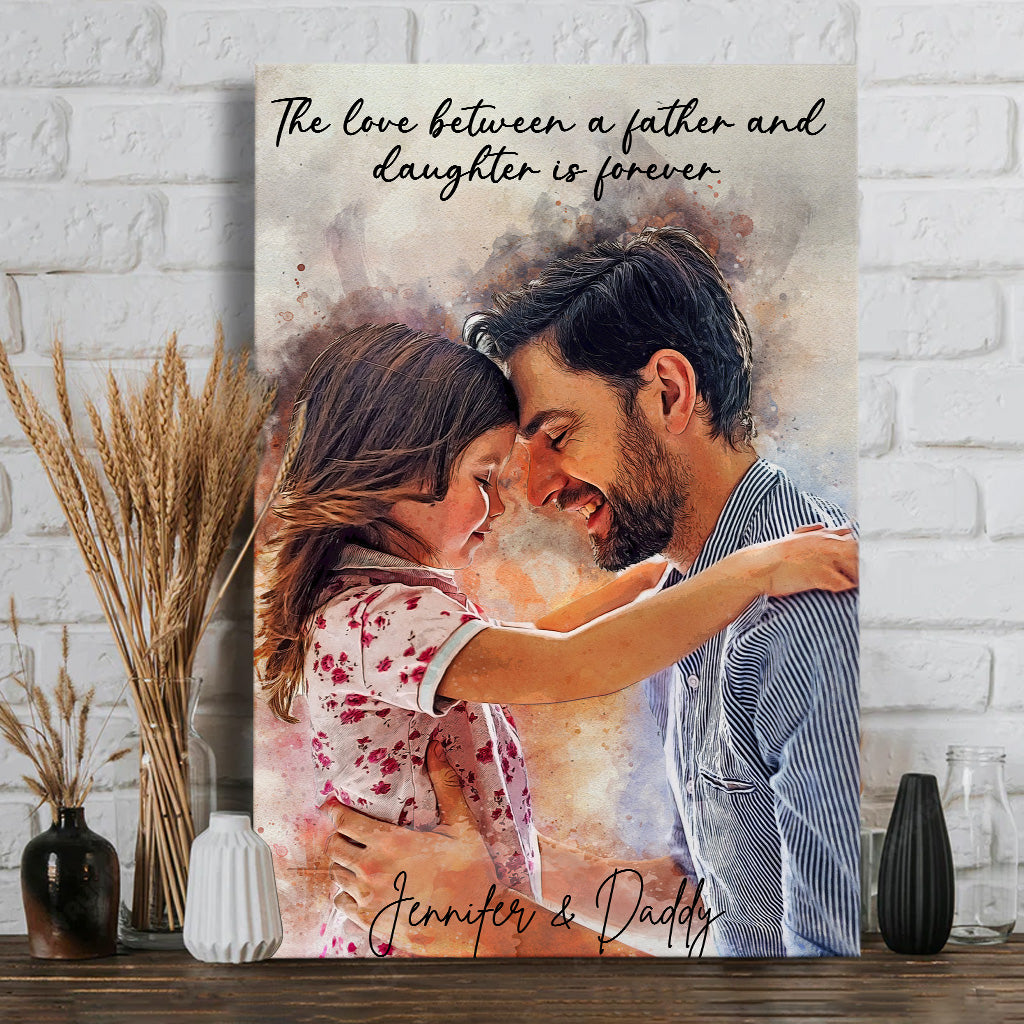 Meilleur papa du monde - Toile et affiche personnalisées pour papa