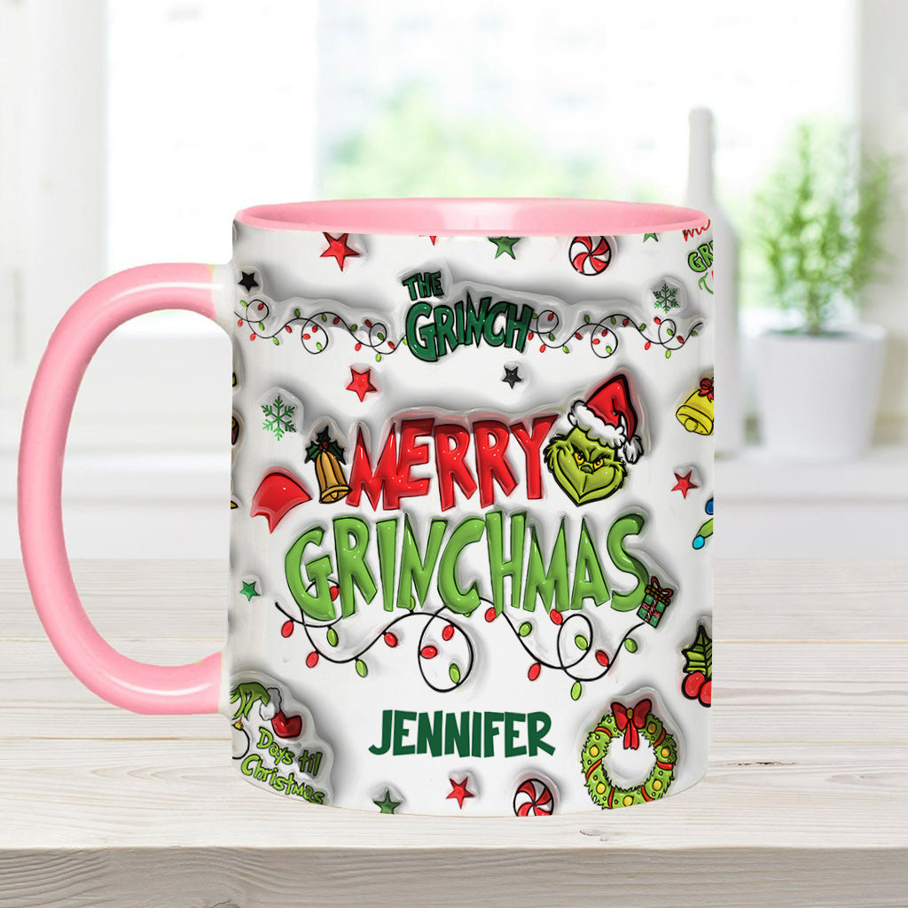 Je suis réservé(e) - Mug de Noël personnalisé avec étole