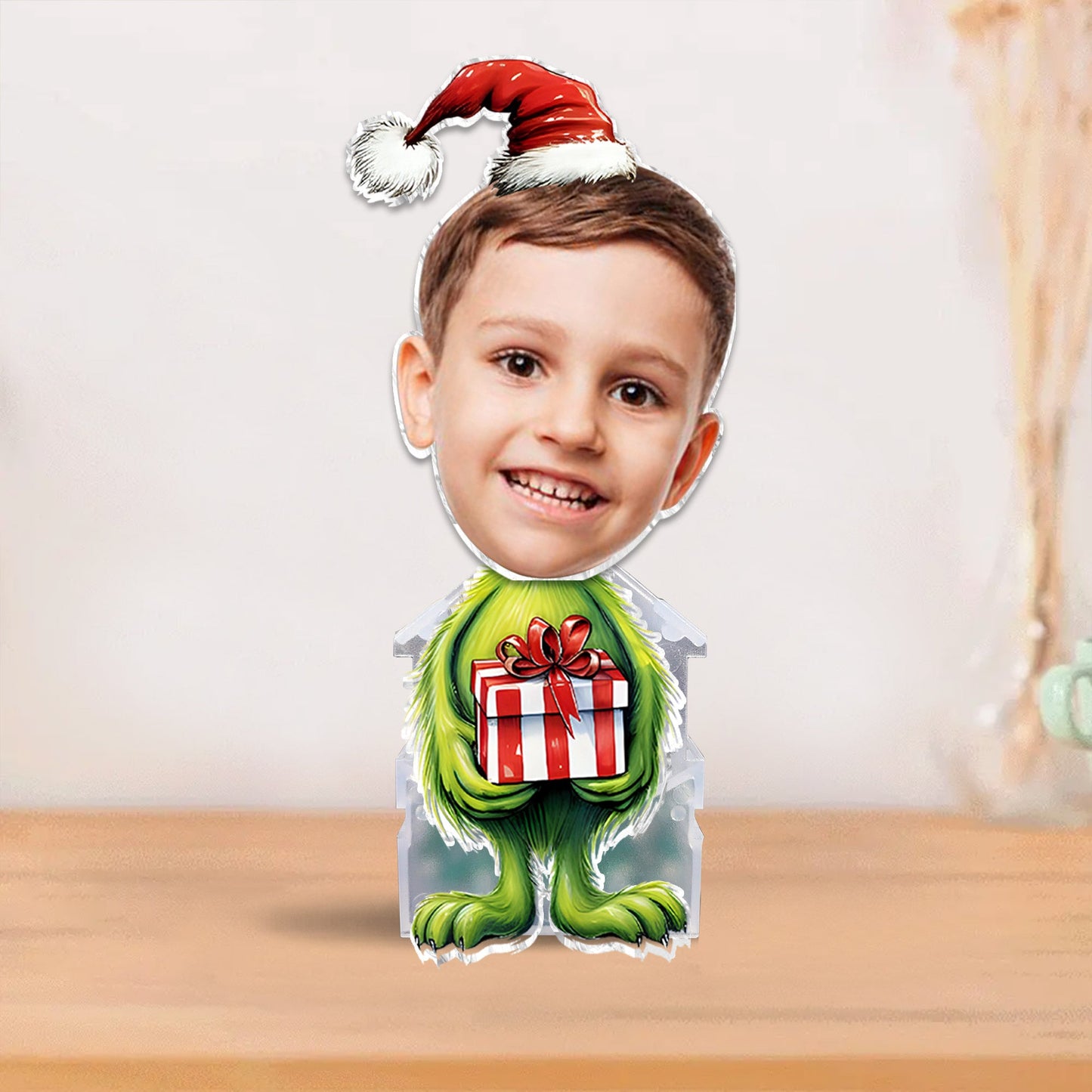 Green Mischief Stolen Christmas - Personalized Stole Christmas Custom Shaking Head