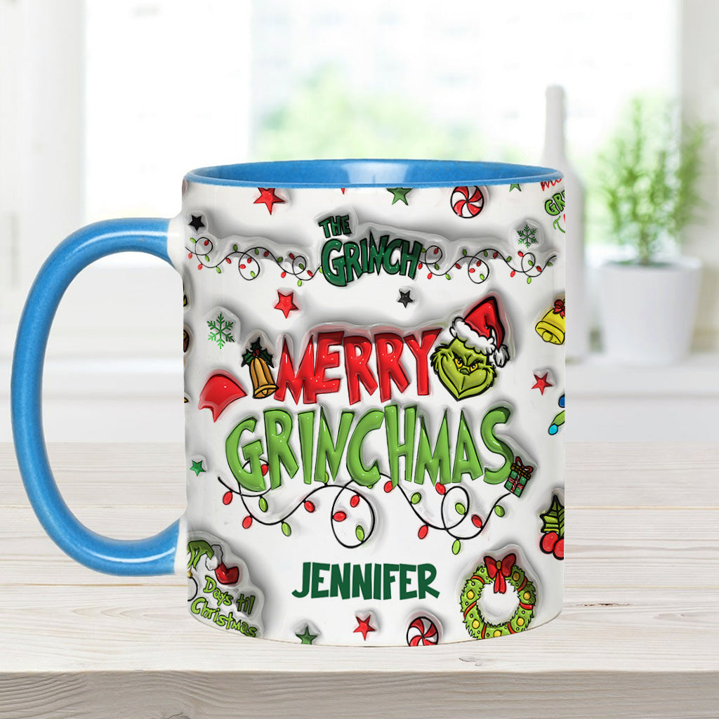 Je suis réservé(e) - Mug de Noël personnalisé avec étole