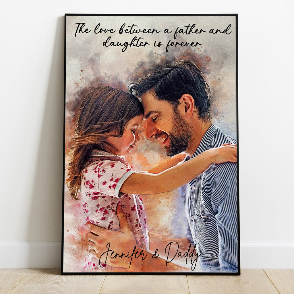Meilleur papa du monde - Toile et affiche personnalisées pour papa