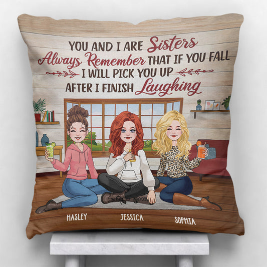 After I Finish Laughing - Personalized Bestie Throw Pillow