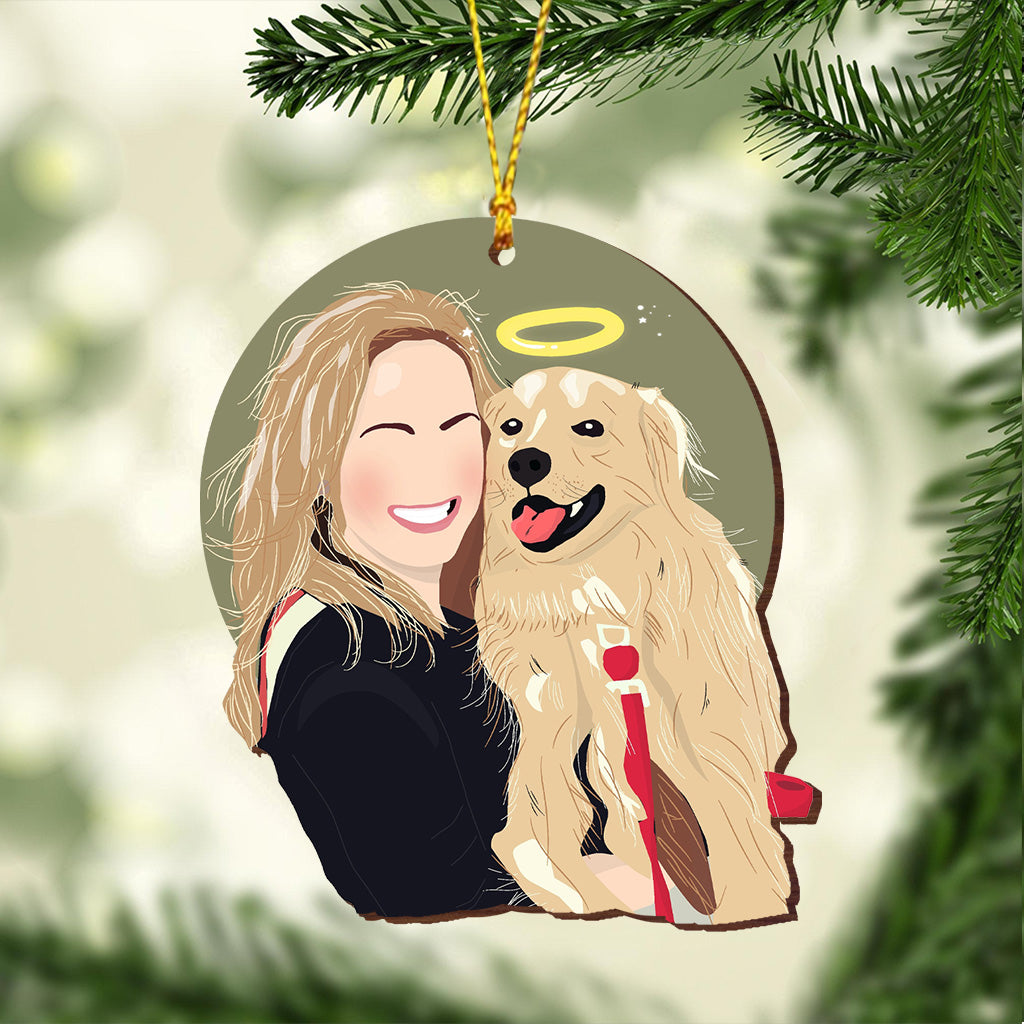 Custom Faceless Portrait Illustration - Personalized Family Ornament