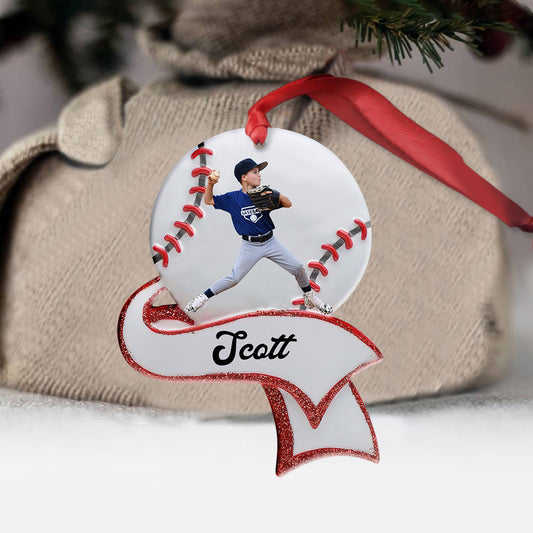 Baseball Lover - Personalized Baseball Ornament