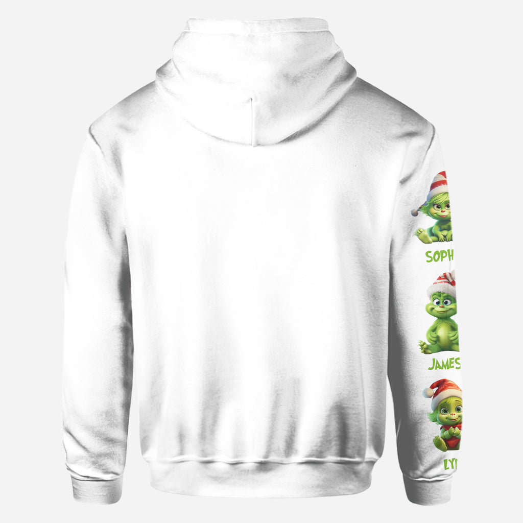 Maman Grinch - T-shirt personnalisé « Fou de Noël »