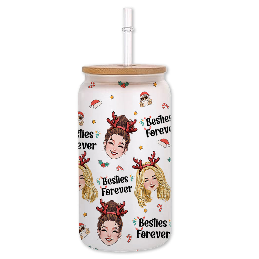 Meilleure amie pour toujours - Cadeau pour une amie - Verre à canette personnalisé