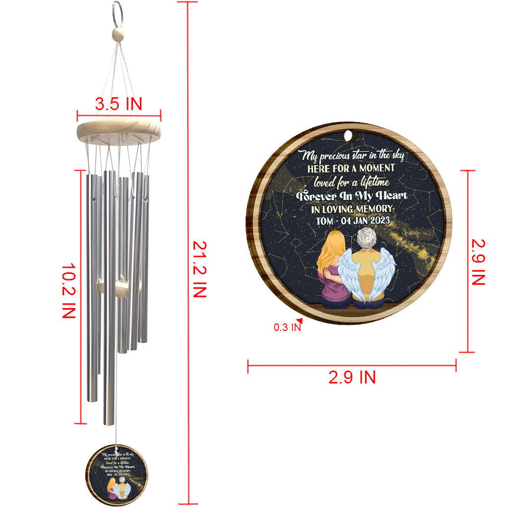 When I Look At The Stars - Personalized Memorial Wind Chime
