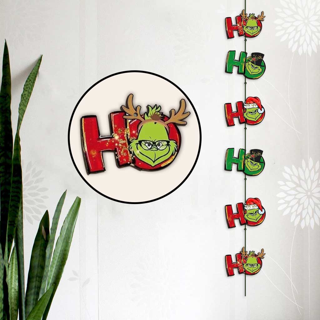 Ho Ho Ho Green Mischief - Guirlande de Noël volée de 6 pièces
