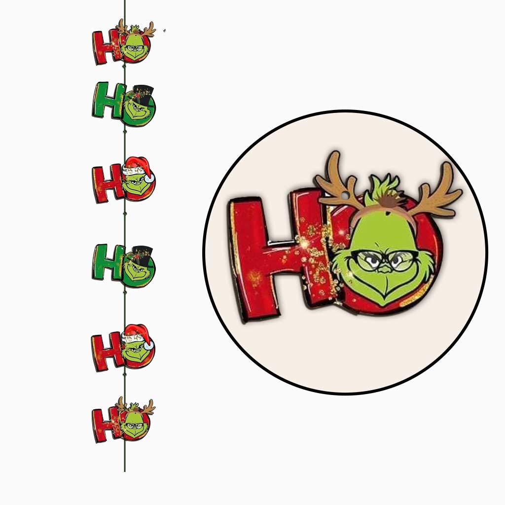 Ho Ho Ho Green Mischief - Guirlande de Noël volée de 6 pièces