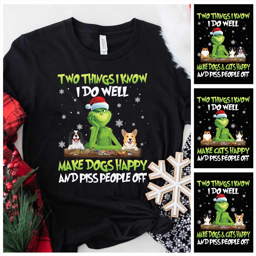 Deux choses que je sais - T-shirt et sweat à capuche personnalisés « Franchement Noël volé »