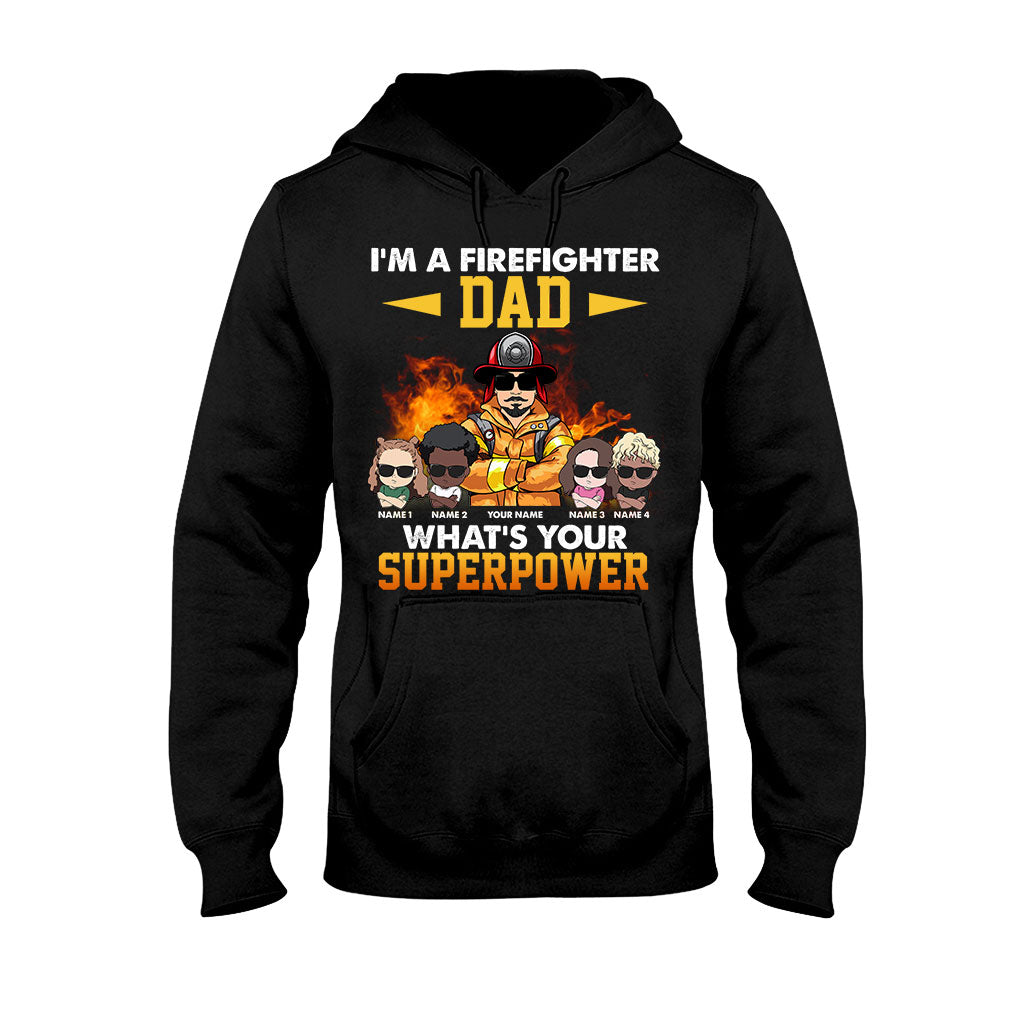 Je suis un papa pompier, et vous, quel est votre superpouvoir ? - T-shirt et sweat à capuche personnalisés pour la fête des pères