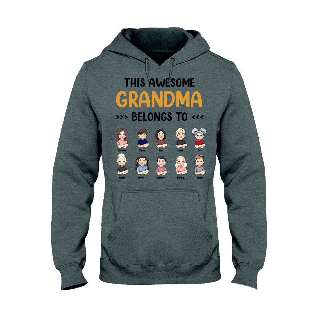 Ce super grand-père appartient à grand-mère - T-shirt et sweat à capuche personnalisés pour la fête des mères