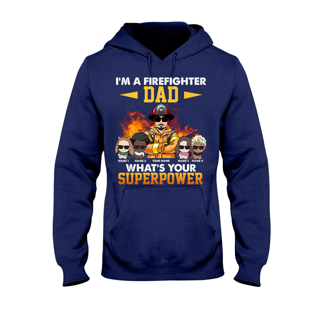 Je suis un papa pompier, et vous, quel est votre superpouvoir ? - T-shirt et sweat à capuche personnalisés pour la fête des pères