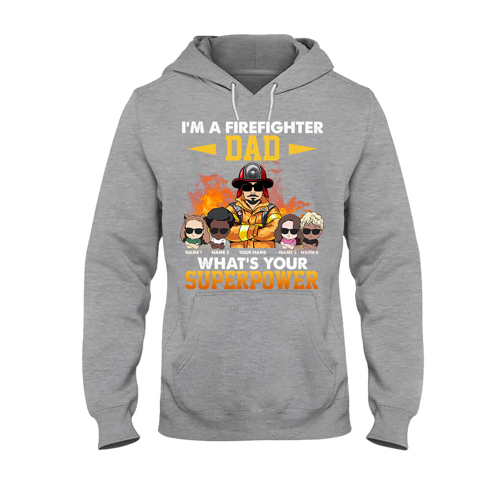 Je suis un papa pompier, et vous, quel est votre superpouvoir ? - T-shirt et sweat à capuche personnalisés pour la fête des pères