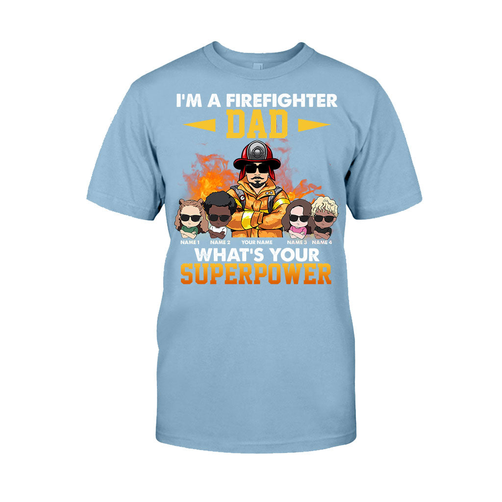 Je suis un papa pompier, et vous, quel est votre superpouvoir ? - T-shirt et sweat à capuche personnalisés pour la fête des pères