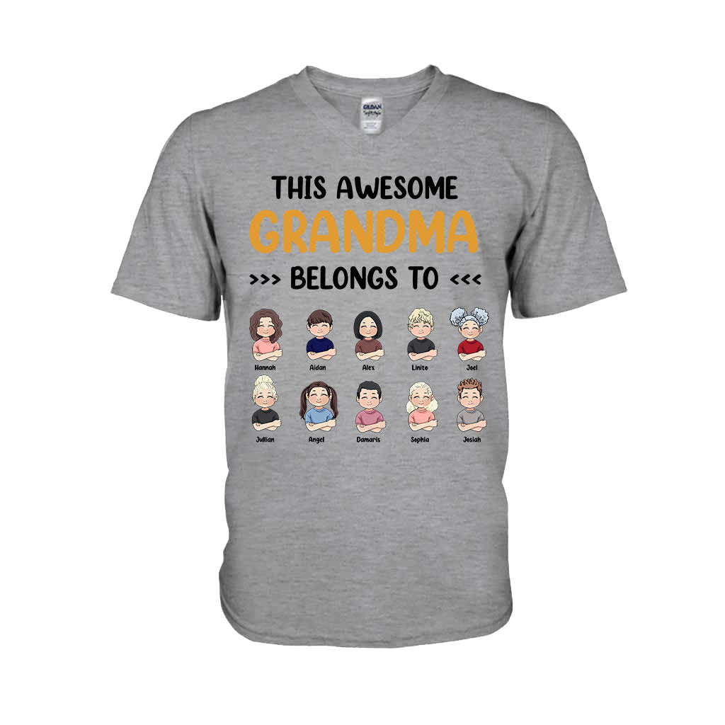 Ce super grand-père appartient à grand-mère - T-shirt et sweat à capuche personnalisés pour la fête des mères