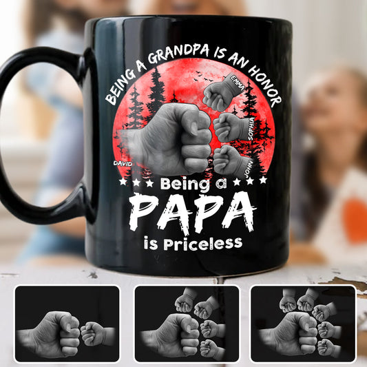 Mug personnalisé Père-Fils Lueur Rouge - Mug Papa