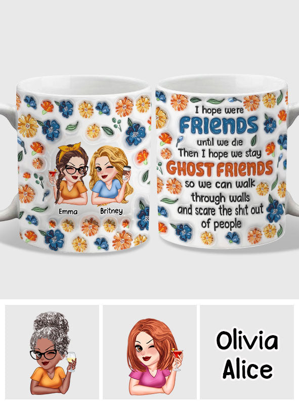 Mug personnalisé pour meilleures amies - Amies fantômes