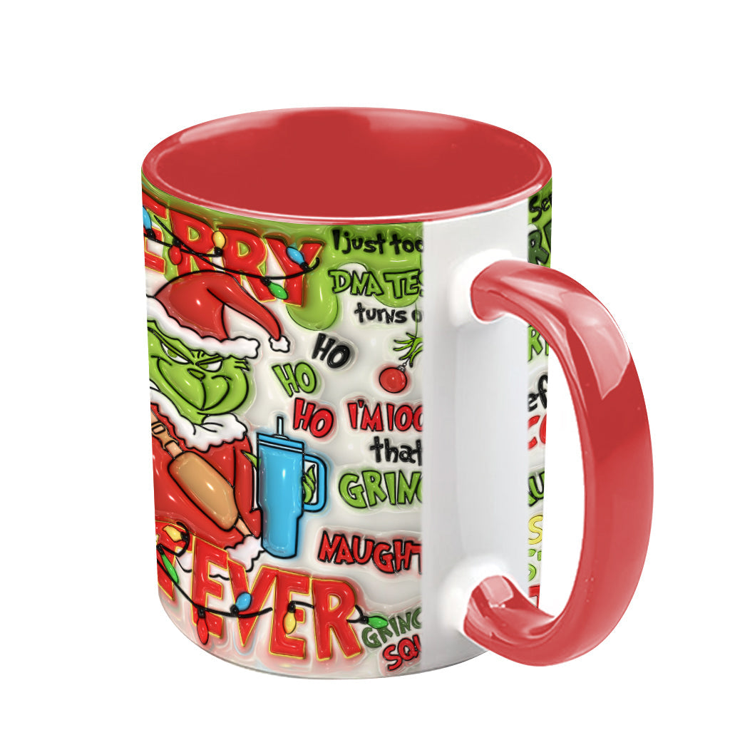 Joyeux Grinchmas - Mug personnalisé avec étole de Noël