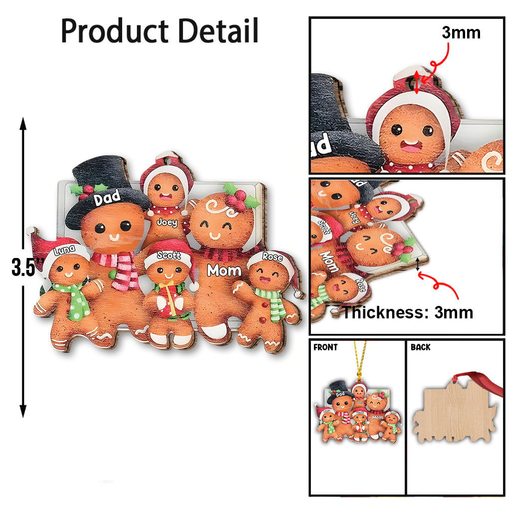 Joyeux Noël - Ornement familial personnalisé