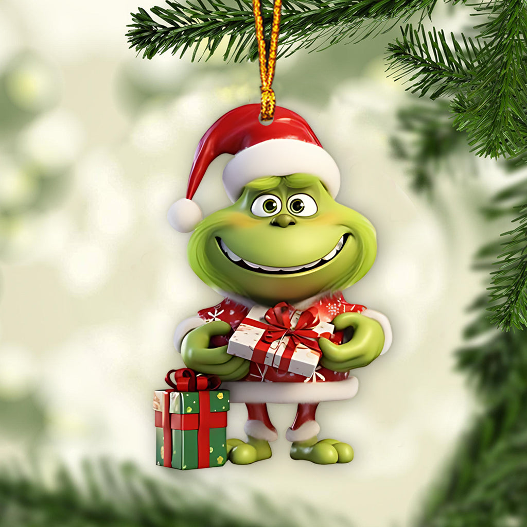 Merry Grinchmas - Personalized Stole Christmas Ornament