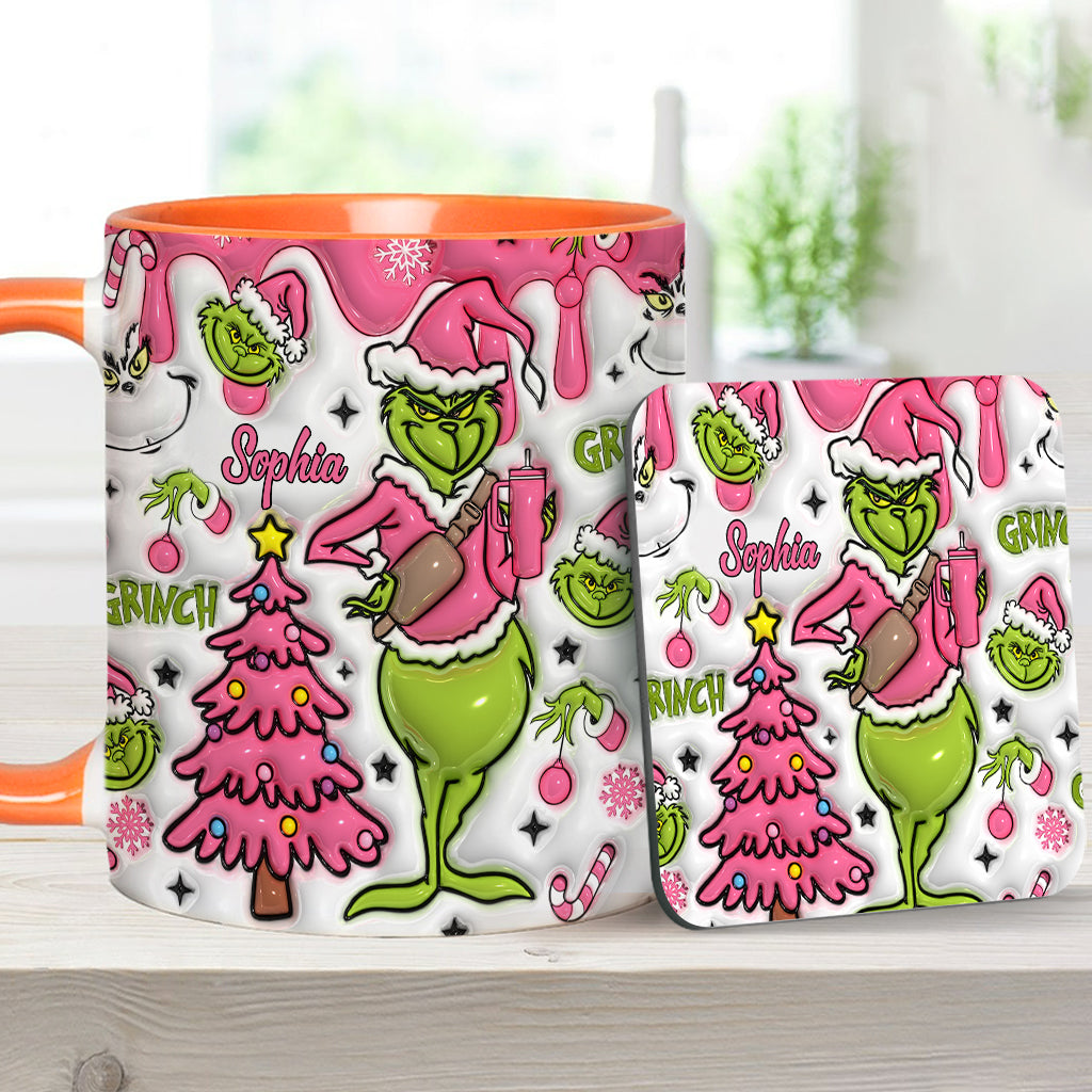 Merry Grinchmas - Personalized Stole Christmas Accent Mug