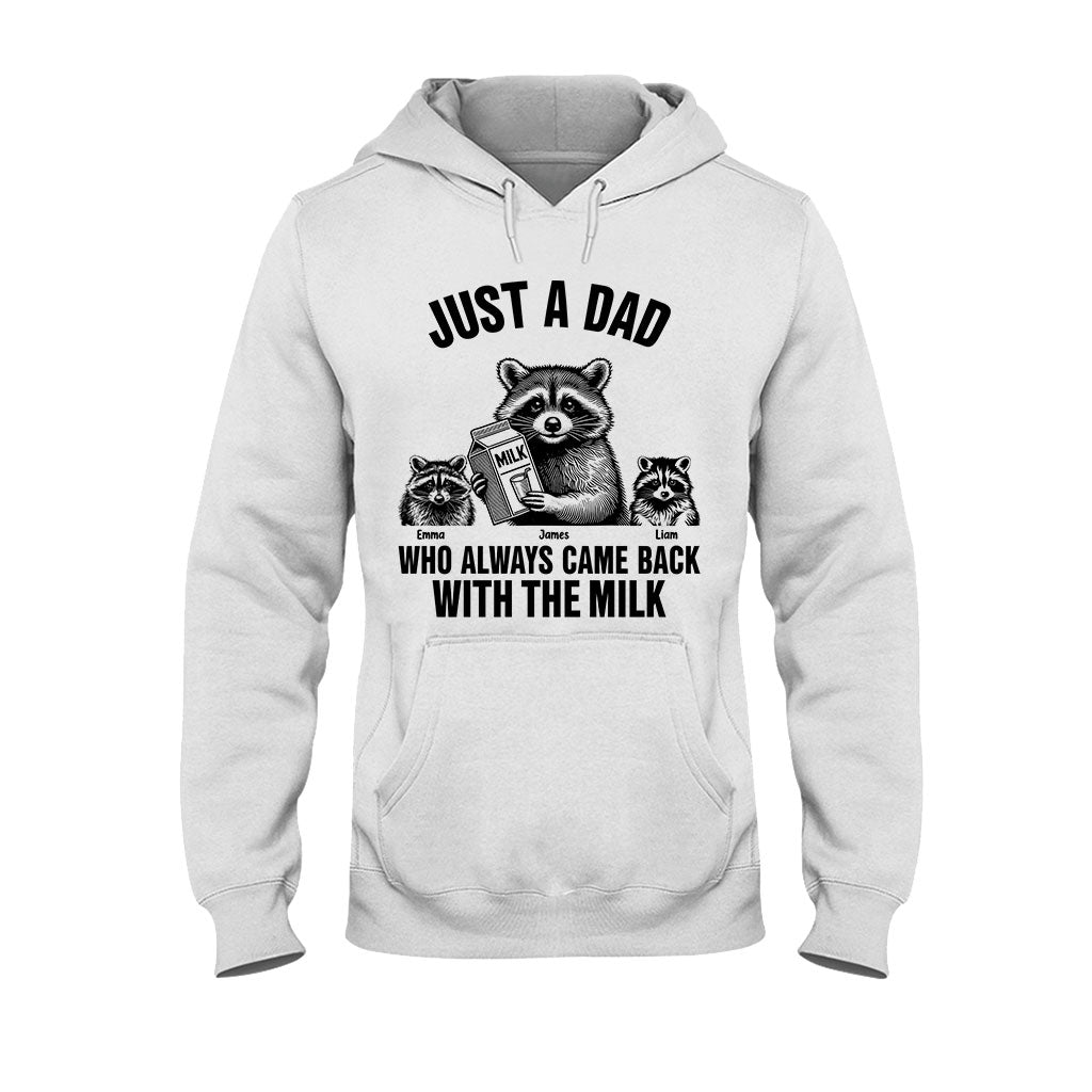 Un papa qui revenait toujours avec le lait - T-shirt et sweat à capuche personnalisés pour papa