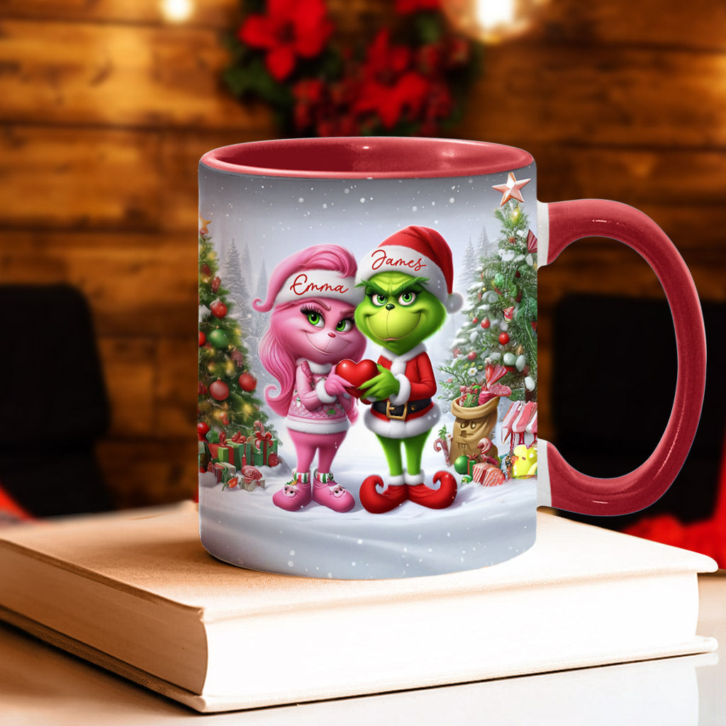 Merry Grinchmas - Personalized Stole Christmas Accent Mug