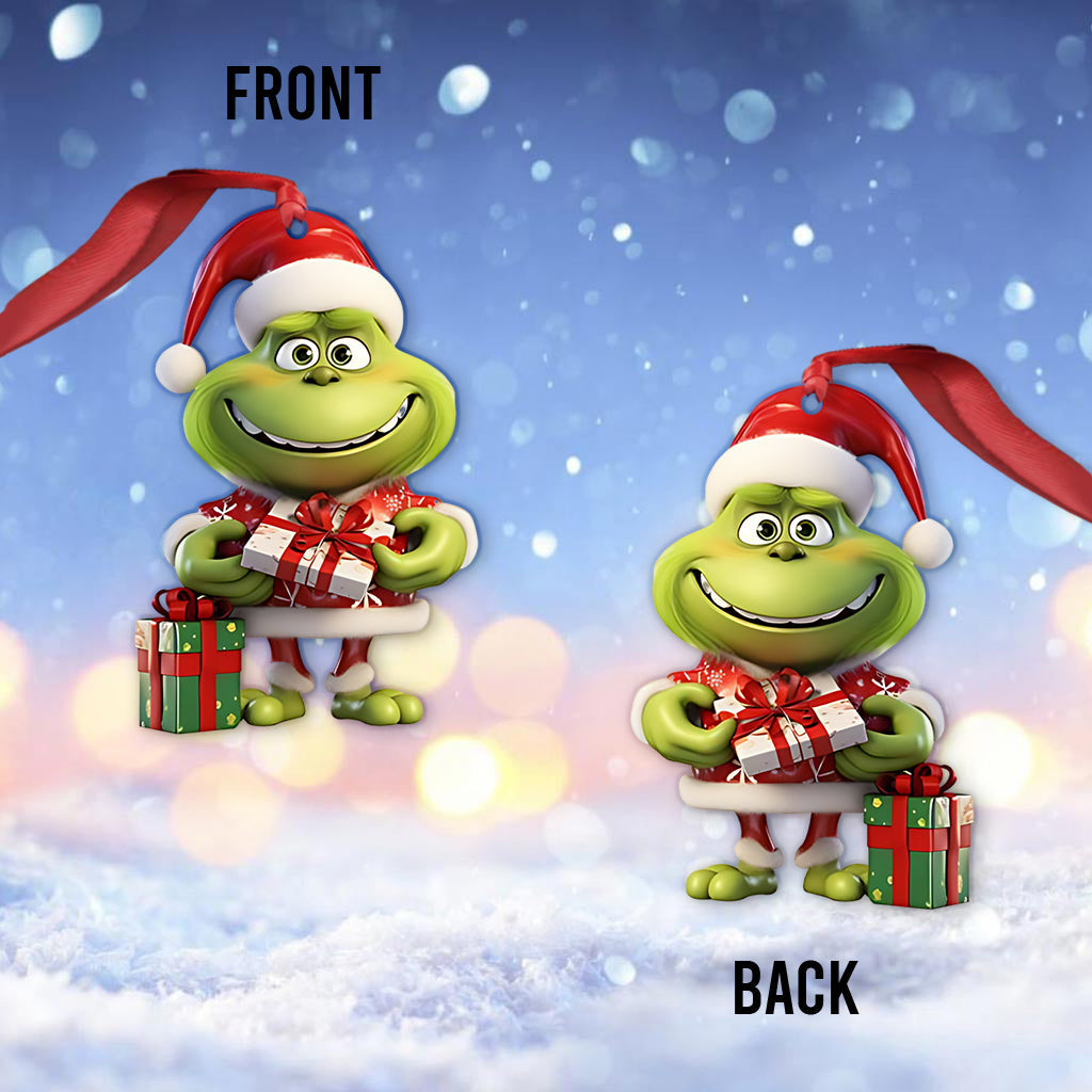 Merry Grinchmas - Personalized Stole Christmas Ornament