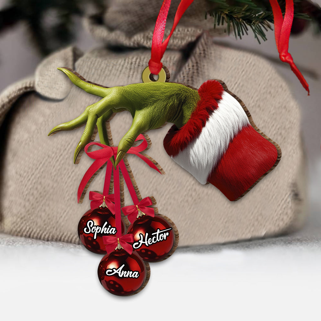 Merry Grinchmas - Personalized Family Ornament