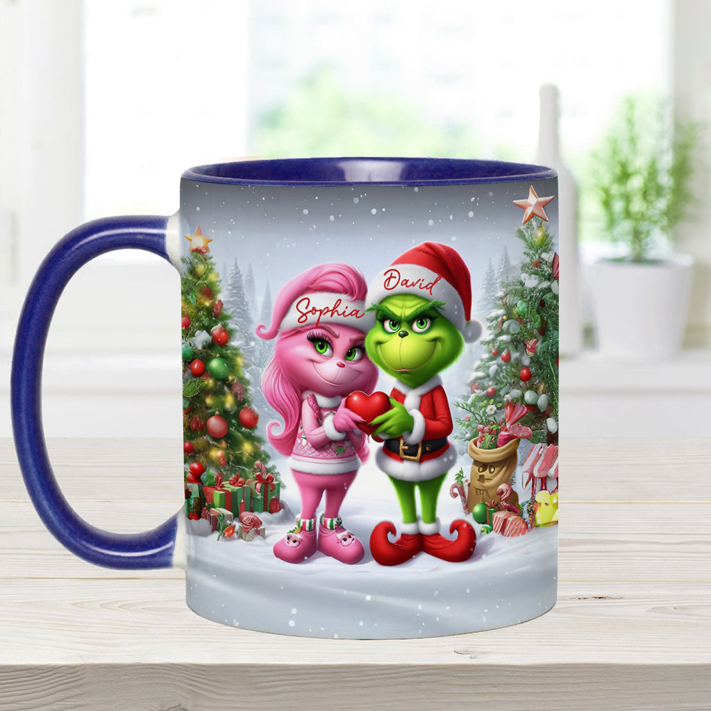 Merry Grinchmas - Personalized Stole Christmas Accent Mug