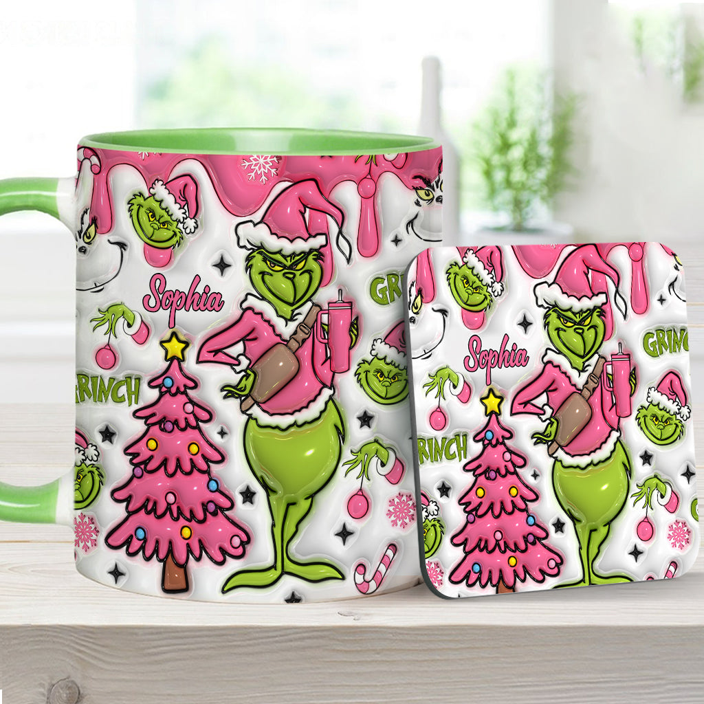 Merry Grinchmas - Personalized Stole Christmas Accent Mug