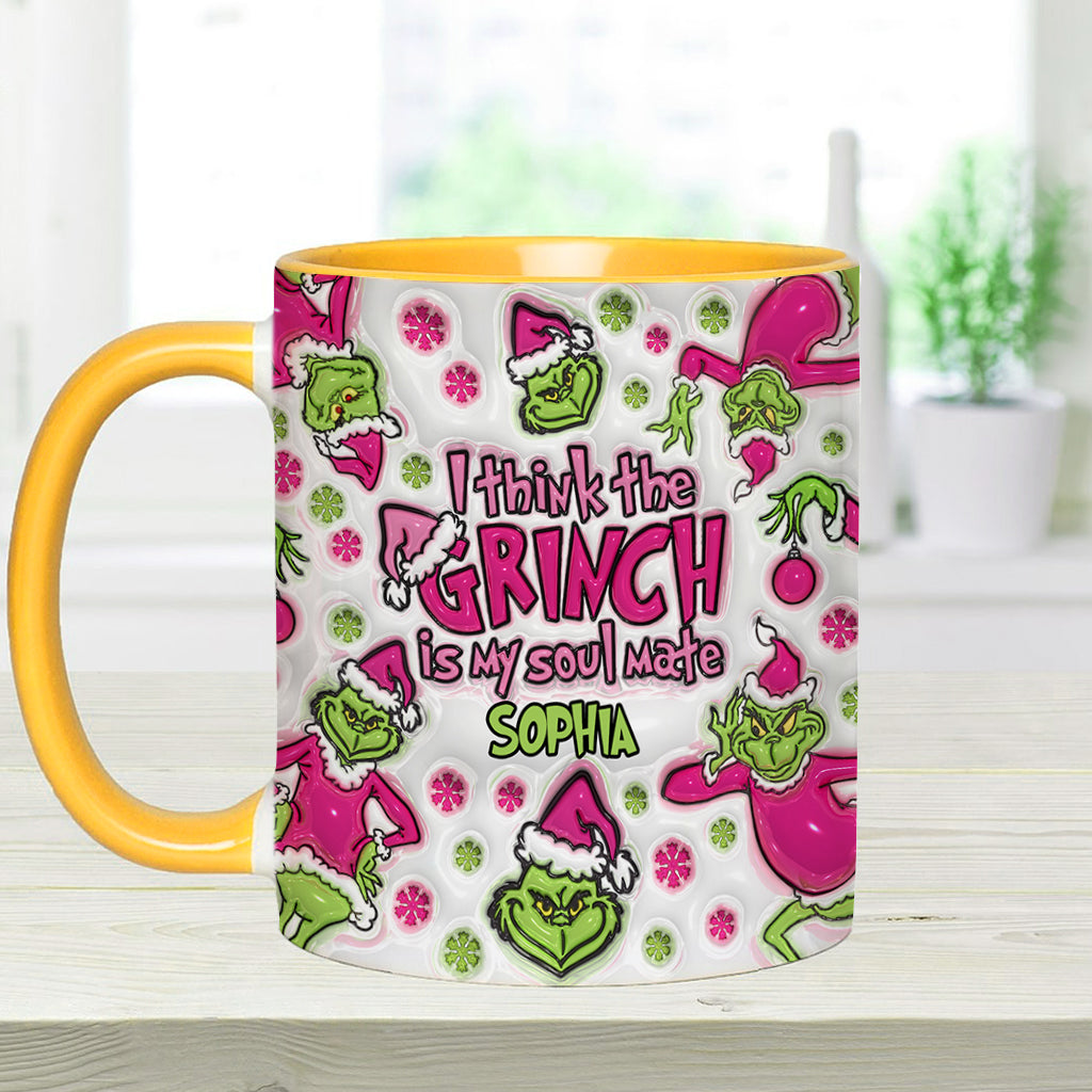 Mon âme sœur - Mug personnalisé avec étole de Noël