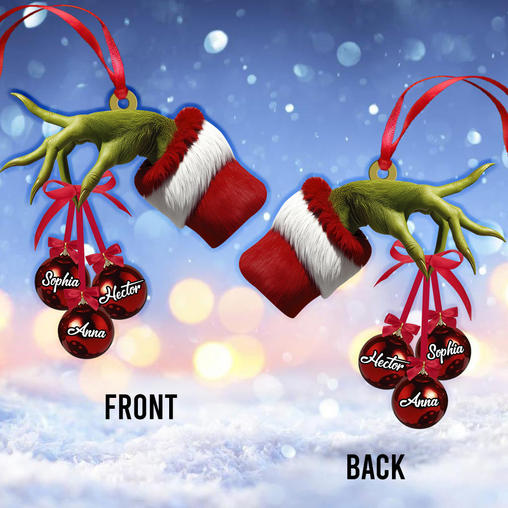 Merry Grinchmas - Personalized Family Ornament