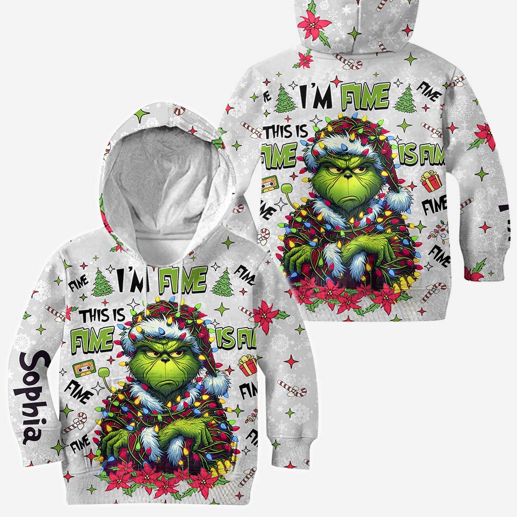 It's Fine I'm Fine - Personalized Stole Christmas All Over Shirt